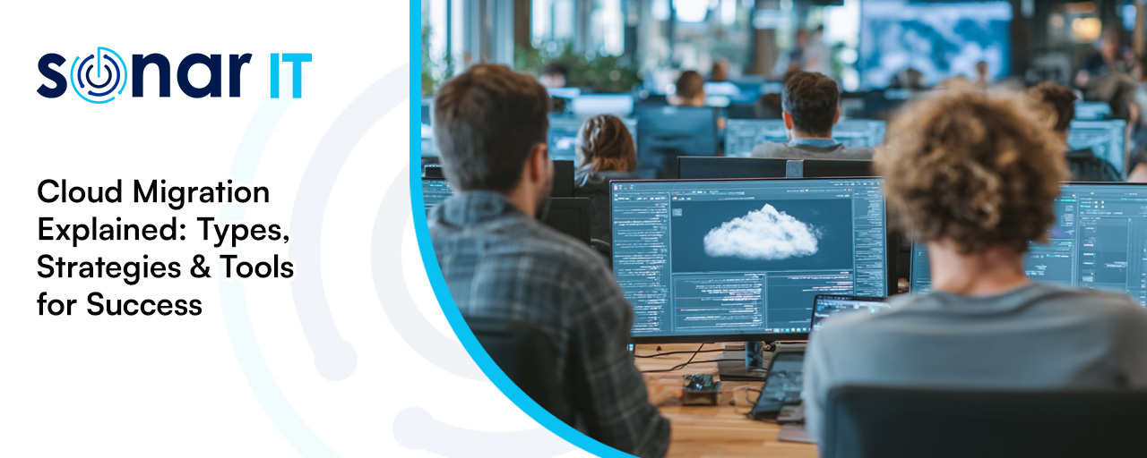 IT security agent working on his powerhouse software.