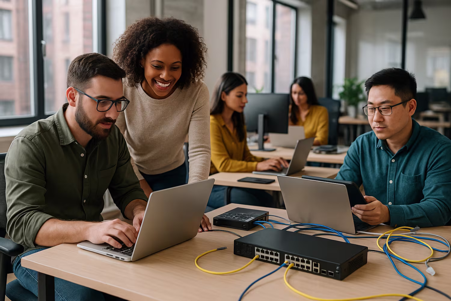 Team conducting IT optimisation strategy