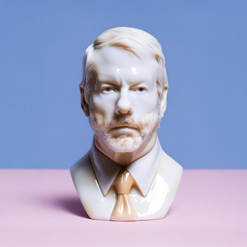 A statue of Michael Saylor