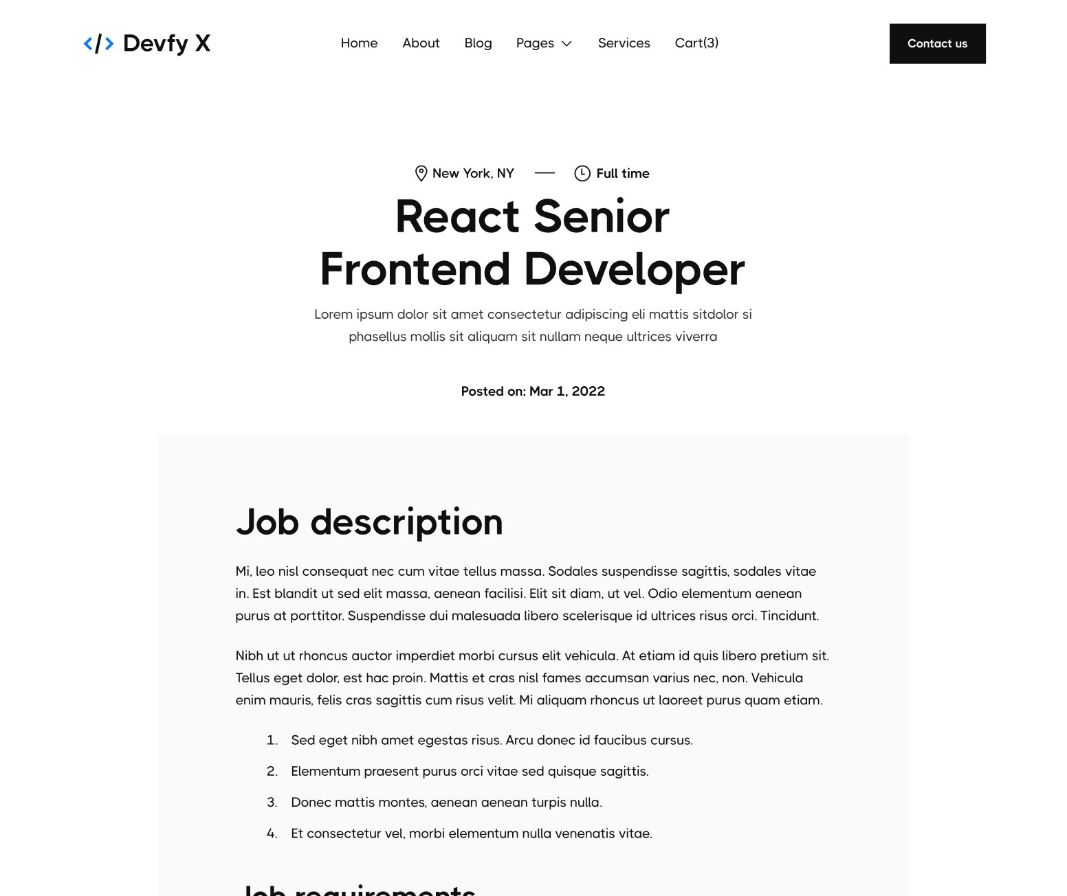 Devfy X - Career Single Main Page - Development Agency Webflow Template