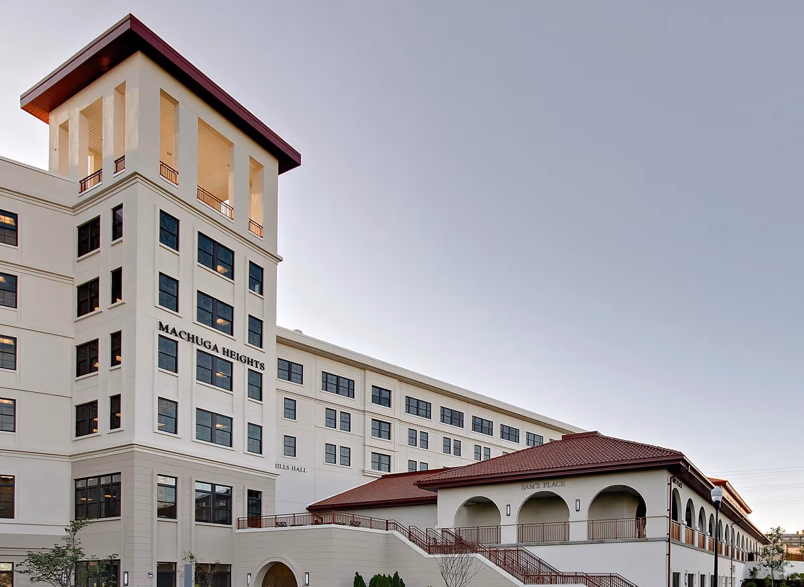 Exterior view of Montclair State University building 