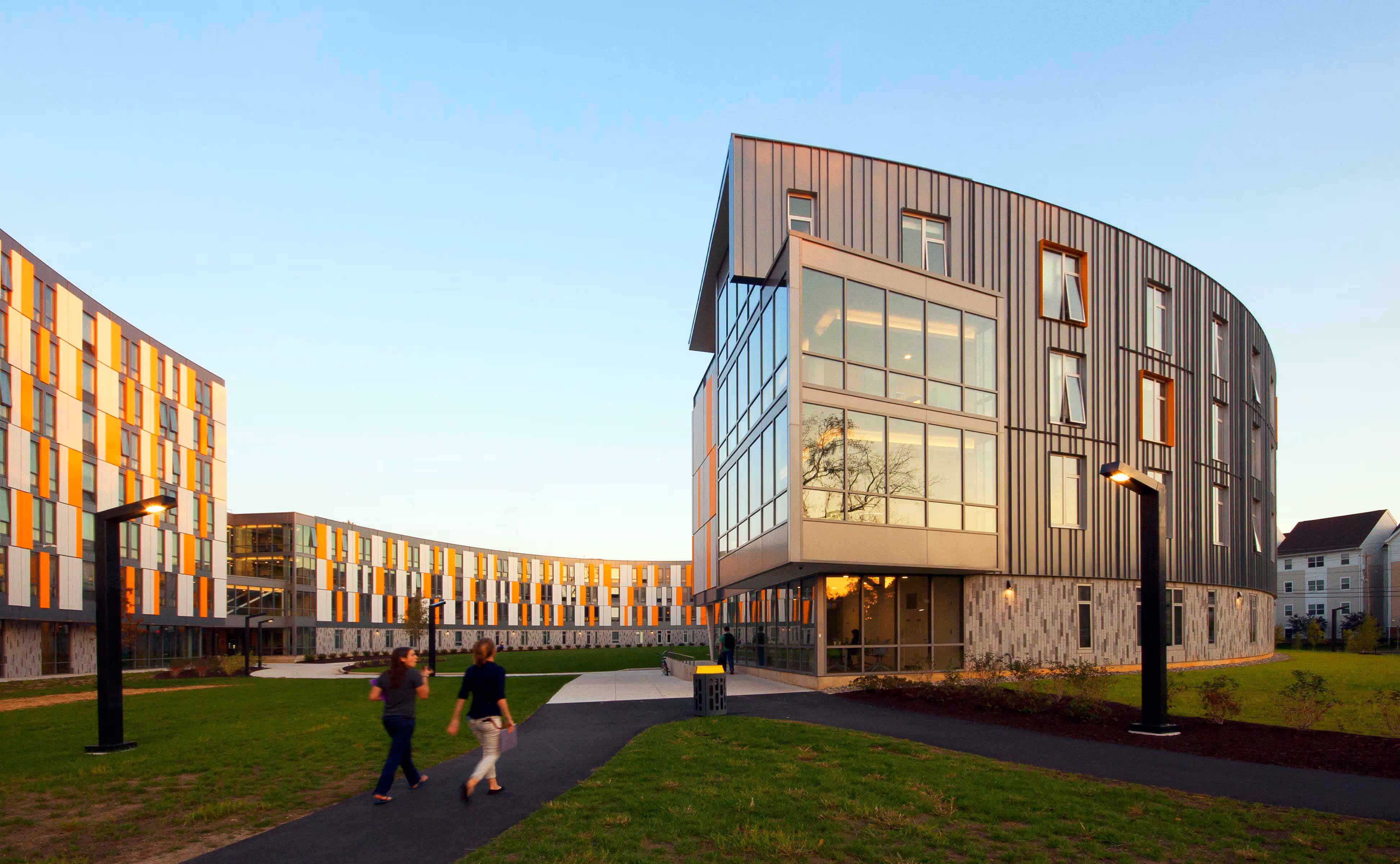 Exterior view of Rowan University building 