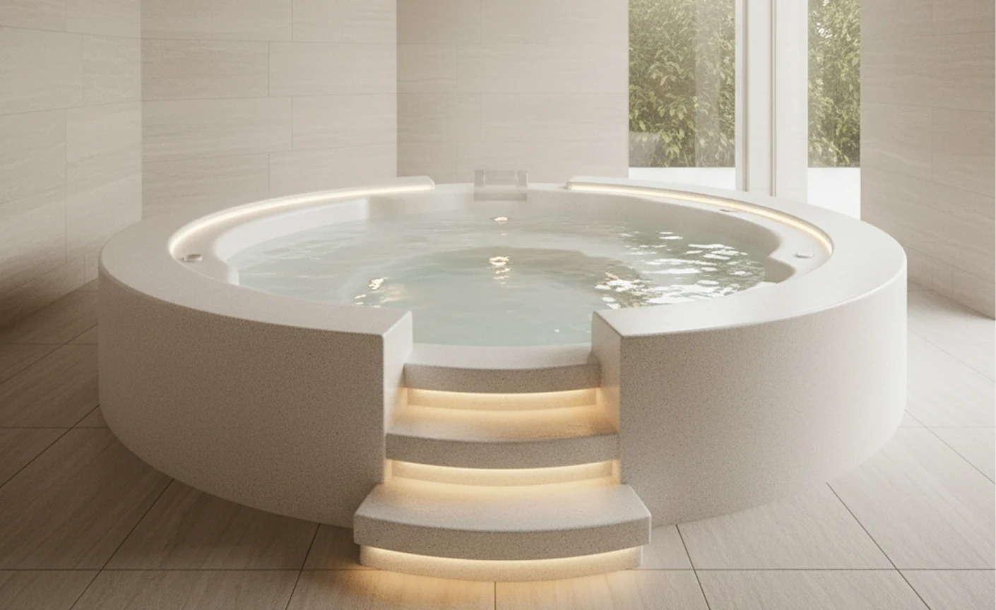 Vasca idromassaggio professionale per spa, concept Wellness Design