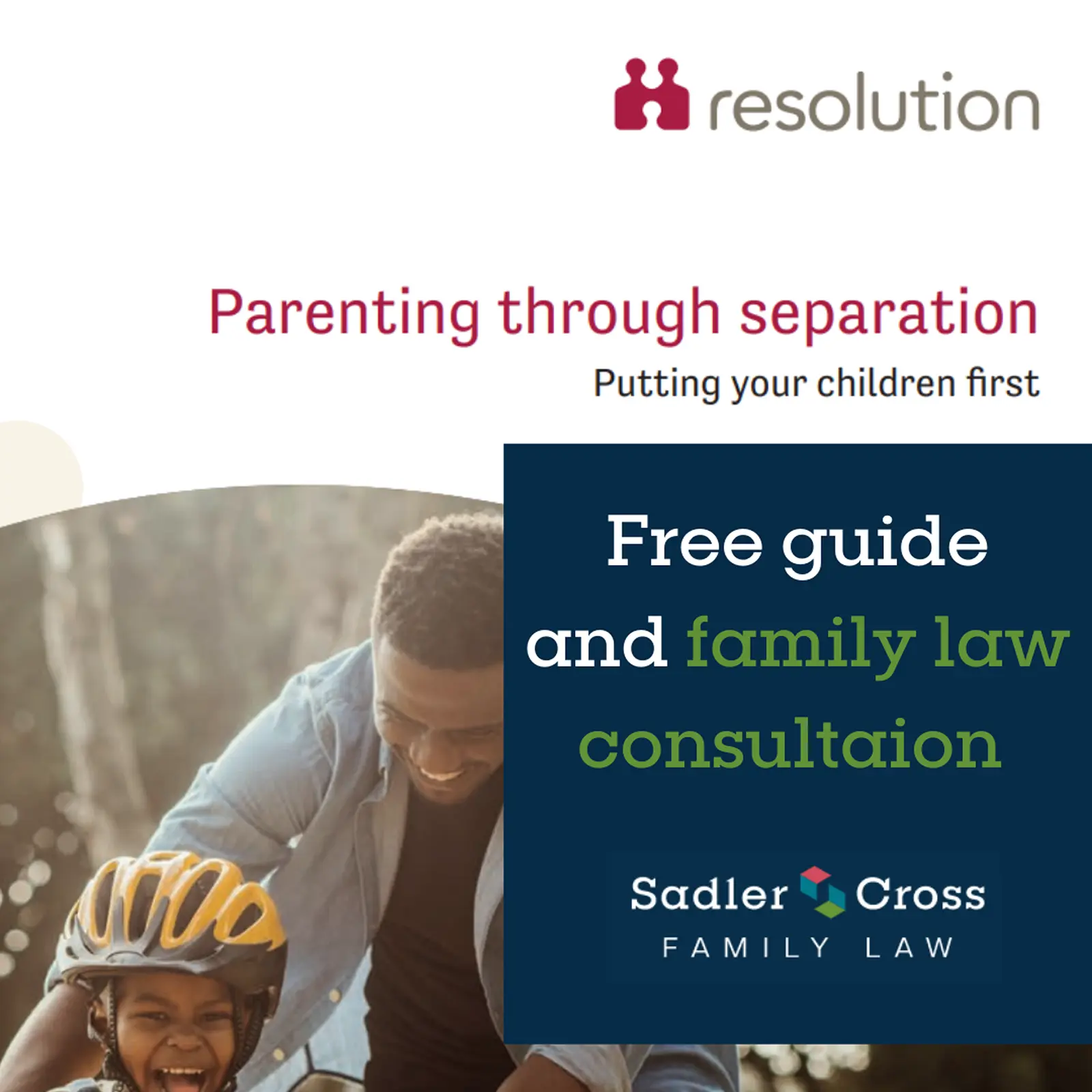 Resolution's free Parenting Through Separation guide for divorcing parents