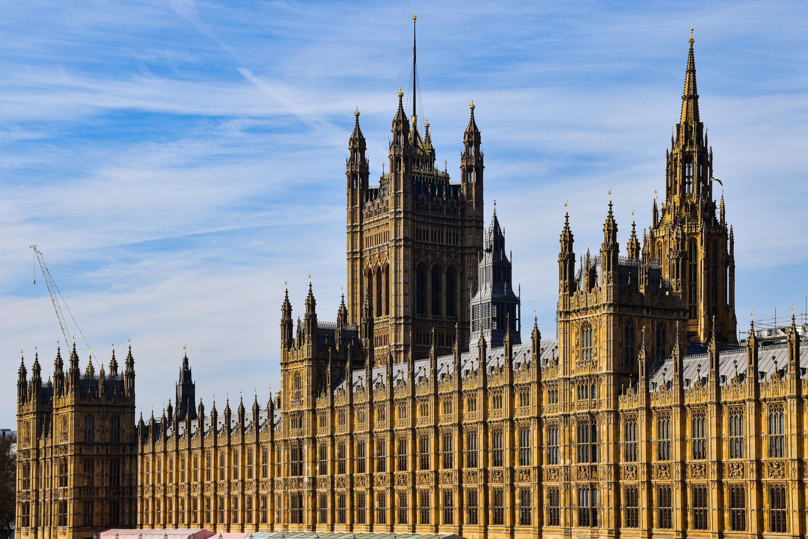 The Houses of Parliament in Westminster on a clear day