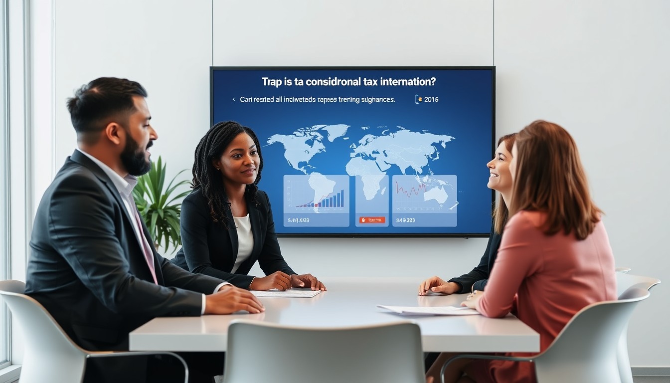 A professional reviewing tax paperwork and receipts at a minimalist desk, preparing for tax filing and deductions.