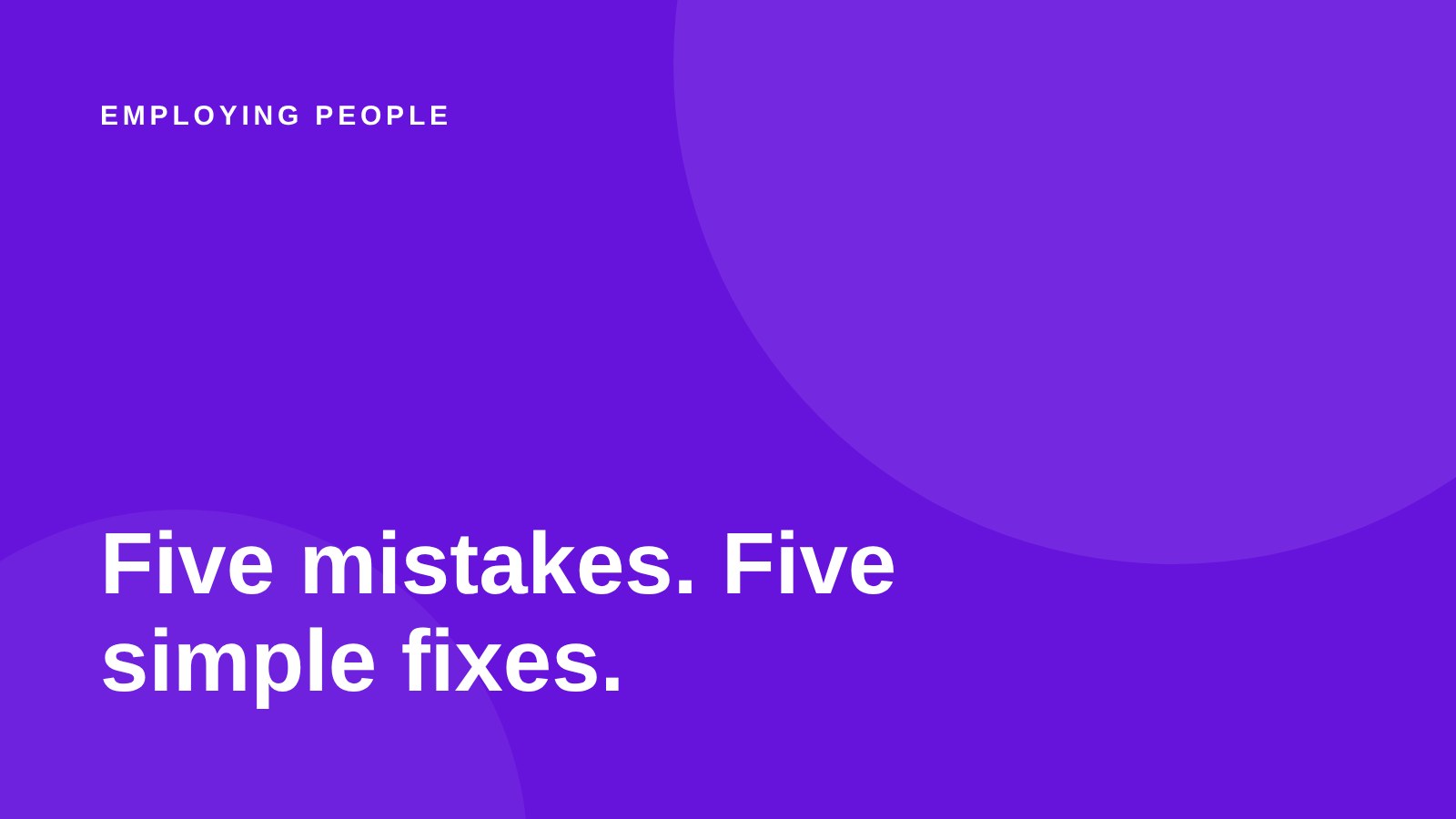 The five onboarding mistakes every Australian business needs to know