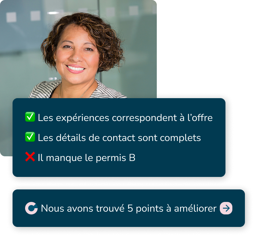 Une femme reçoit des recommendations