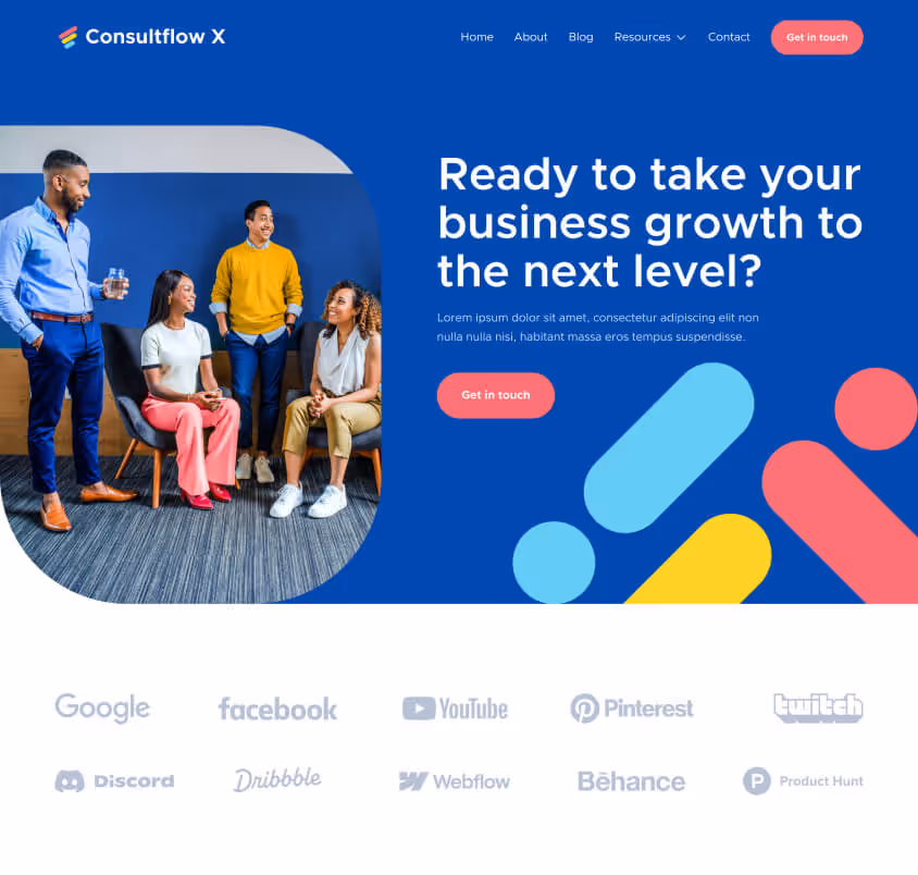 Home V3 Page - Consultflow X Webflow Template