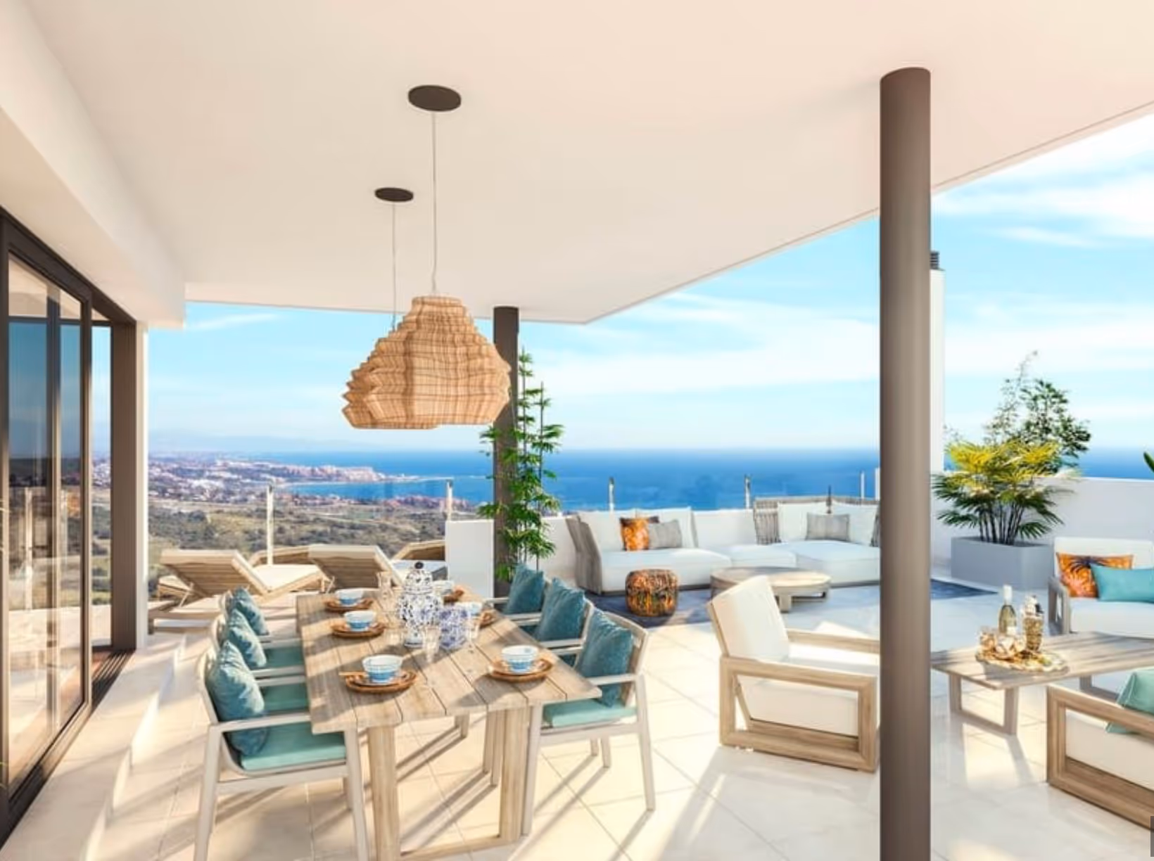 Zwembad bij vakantiehuis in Spanje, onderdeel van professioneel verhuurbeheer.