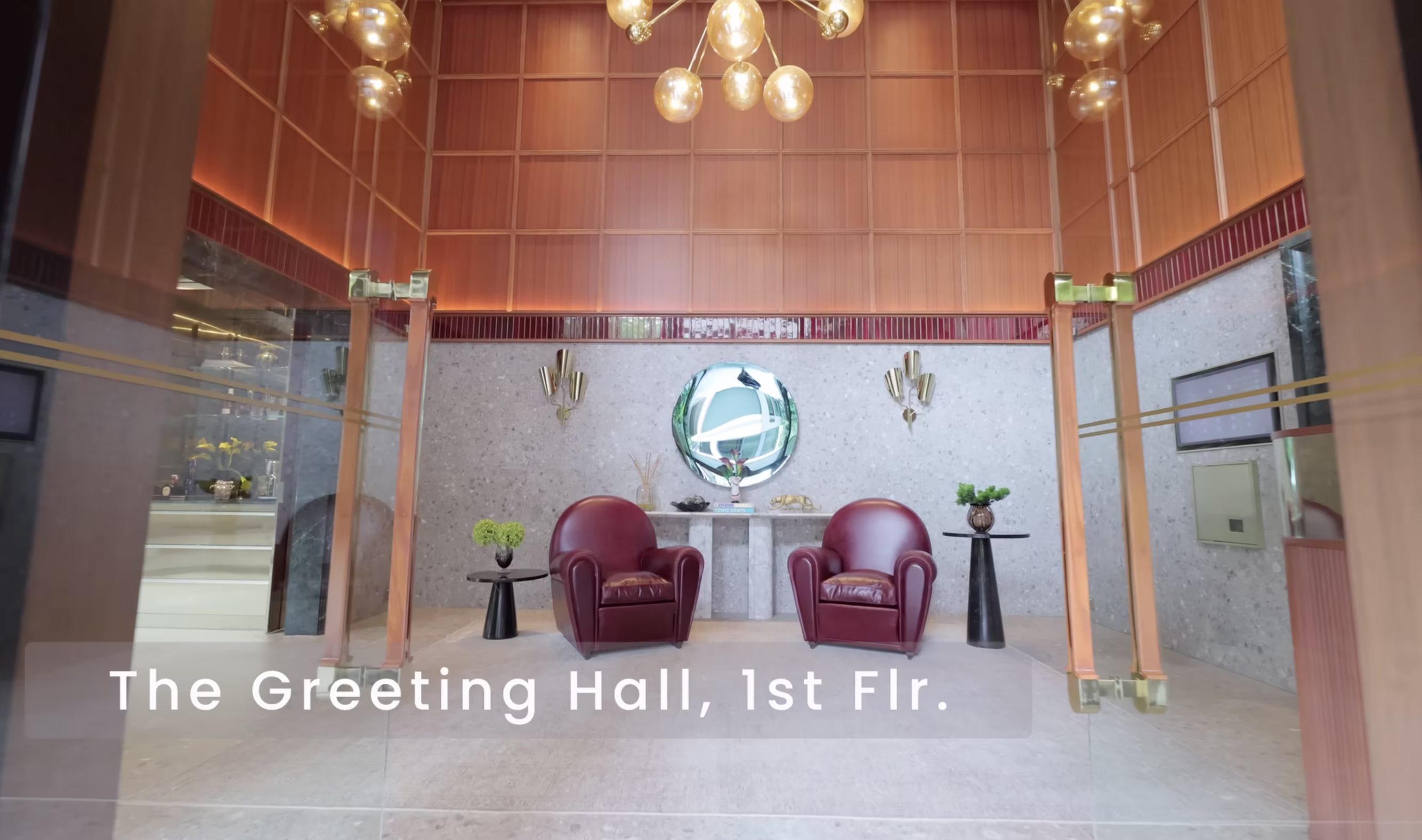 Via 34 low-rise condominium greeting hall