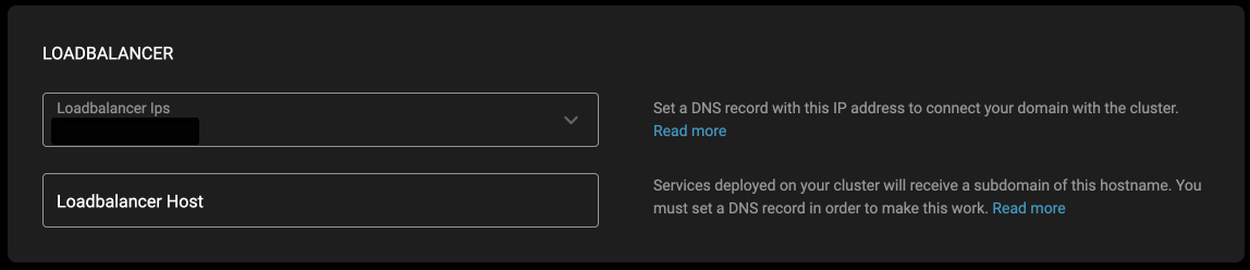 Connecting a domain to expose services