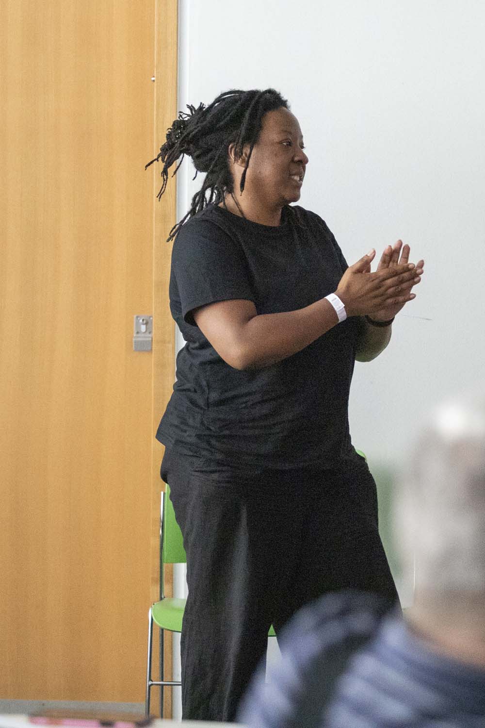 Woman in workshop
