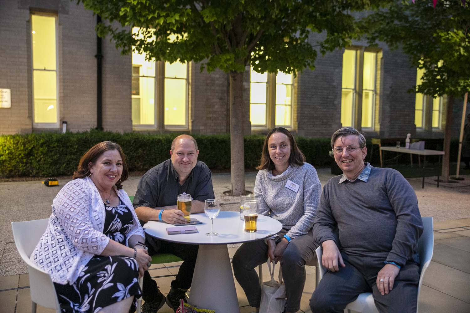 BBQ table Lesley Brownlow, Craig Marston, Michelle Paradies & Simon John Williams
