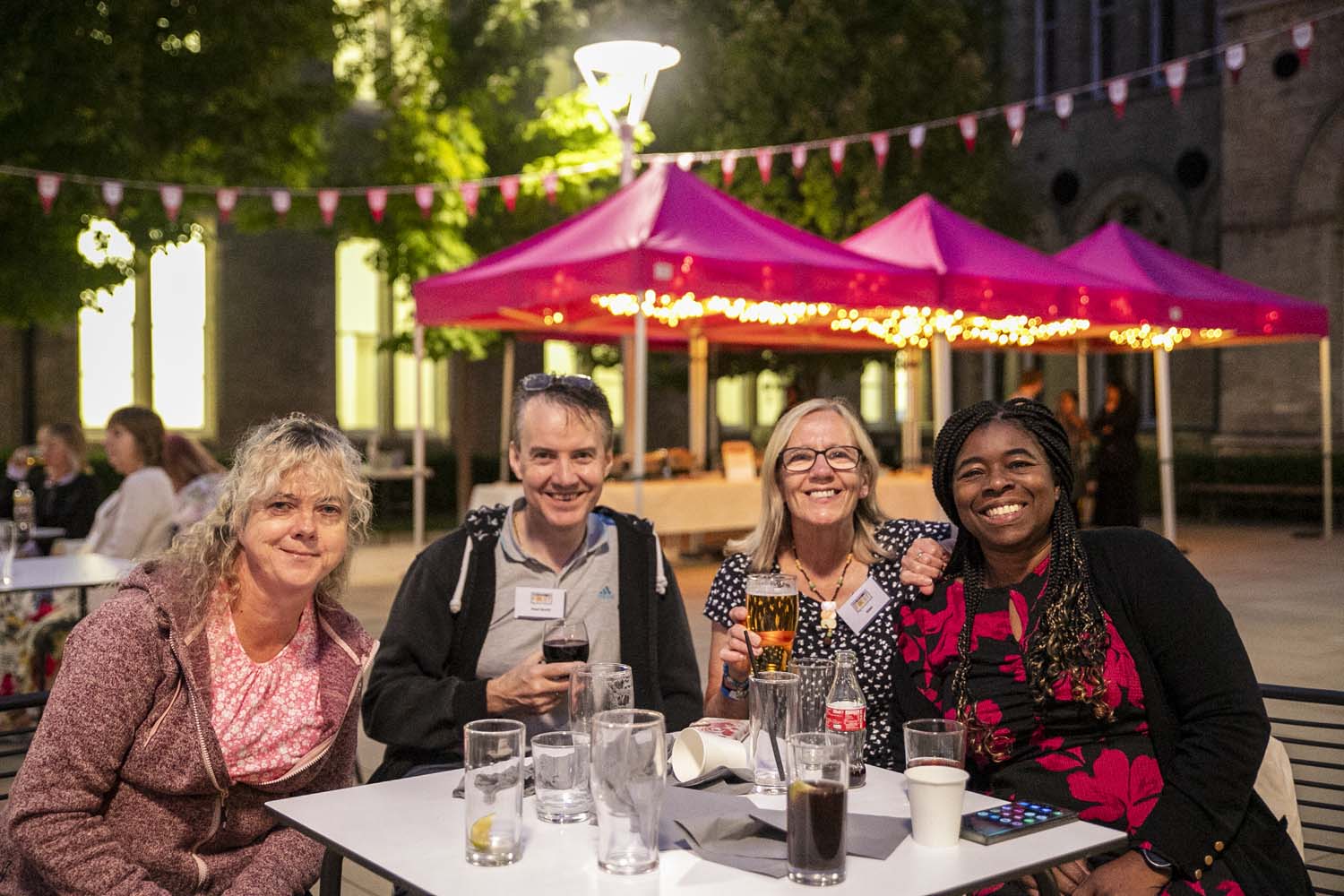 BBQ table Yinka Dolan and 3 others