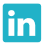 LinkedIn logo icon in blue.