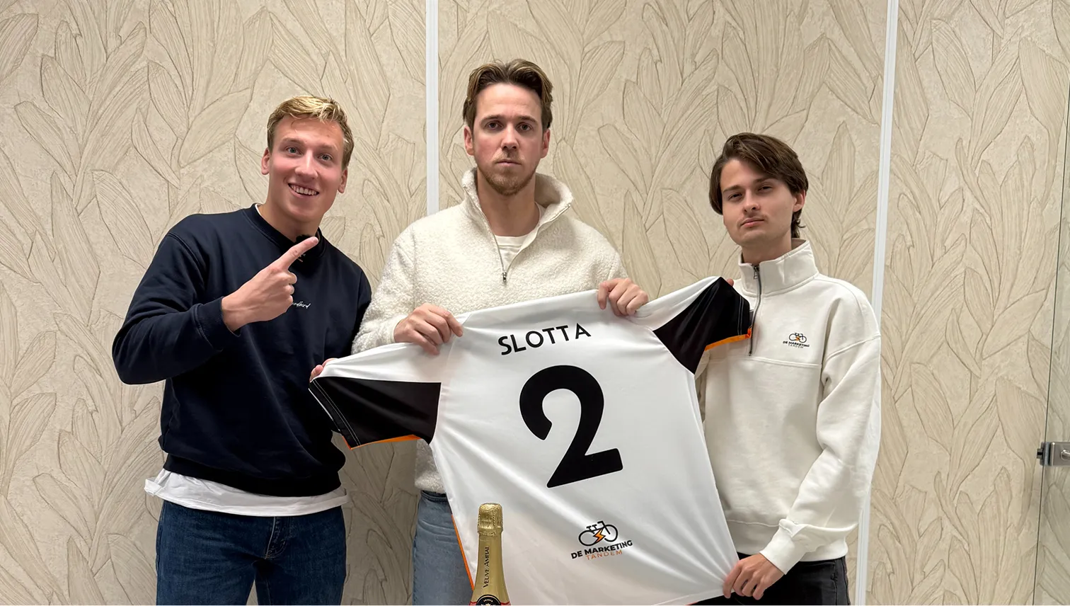 Simon en Maurice van De Marketing Tandem sam met Frank van der Slot