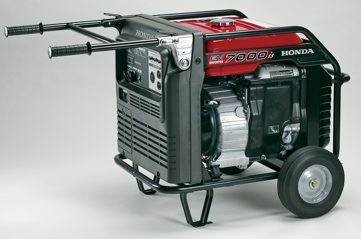Closeup of a Honda generator