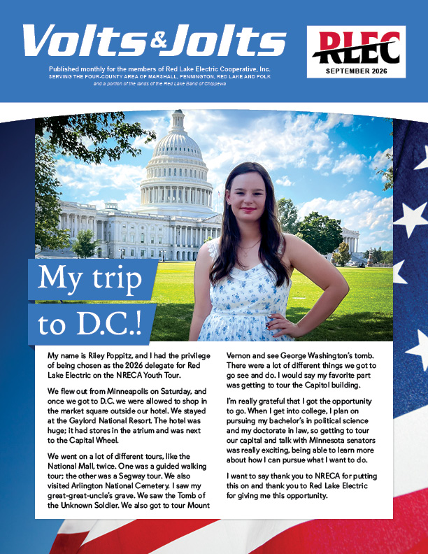 September Volts & Jolts newsletter cover