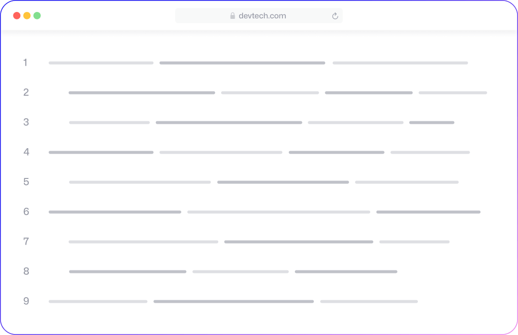 Frontend Development - Devtech X Webflow Template