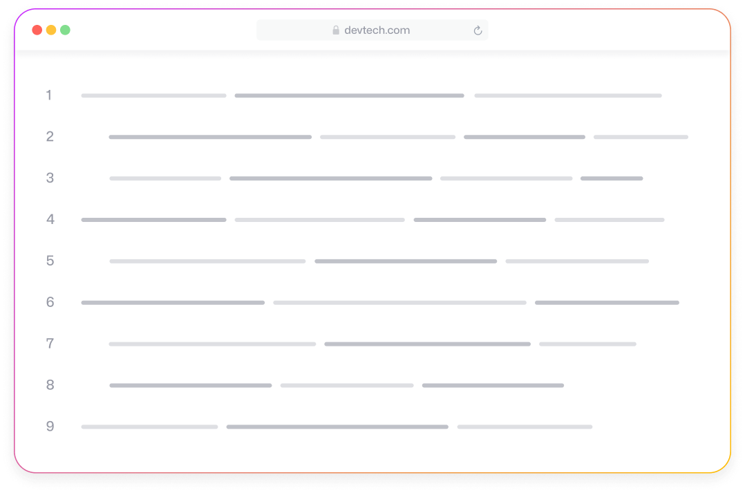 Frontend Development - Devtech X Webflow Template