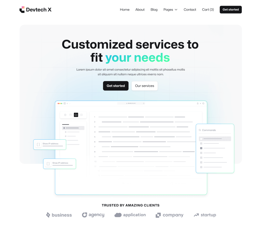 Devtech X - Home V3 Page - The Ultimate Tech Development Agency Webflow Template