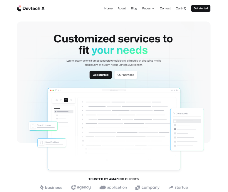 Devtech X - Home V3 Page - The Ultimate Tech Development Agency Webflow Template