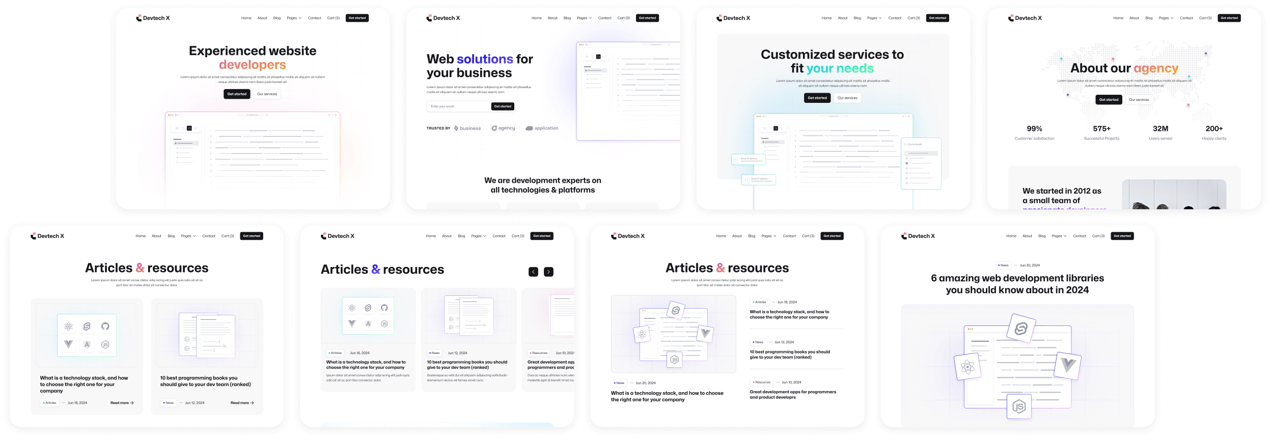 Devtech X - Buy Now On Webflow - The Ultimate Tech Development Agency Webflow Template