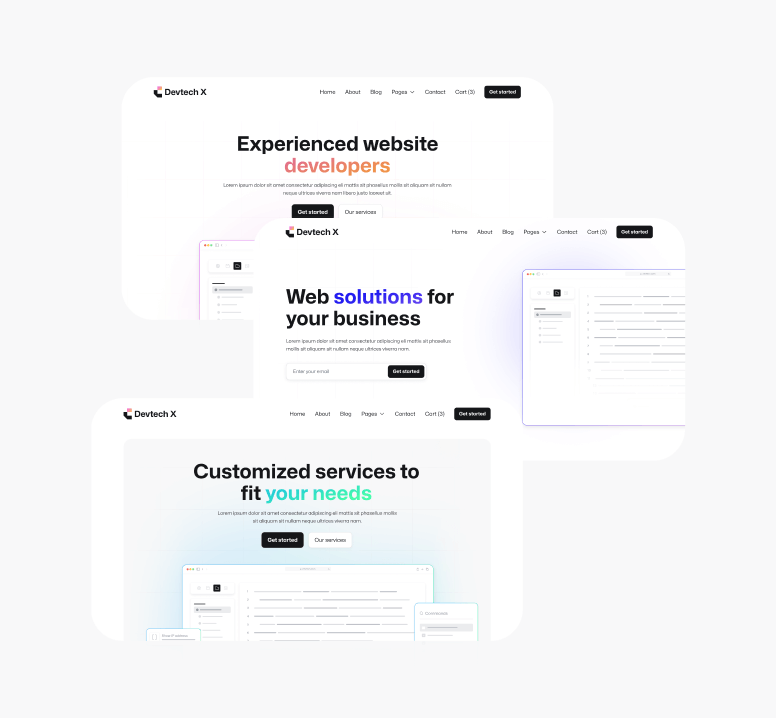 Devtech X - 60 + Sections - The Ultimate Tech Development Agency Webflow Template