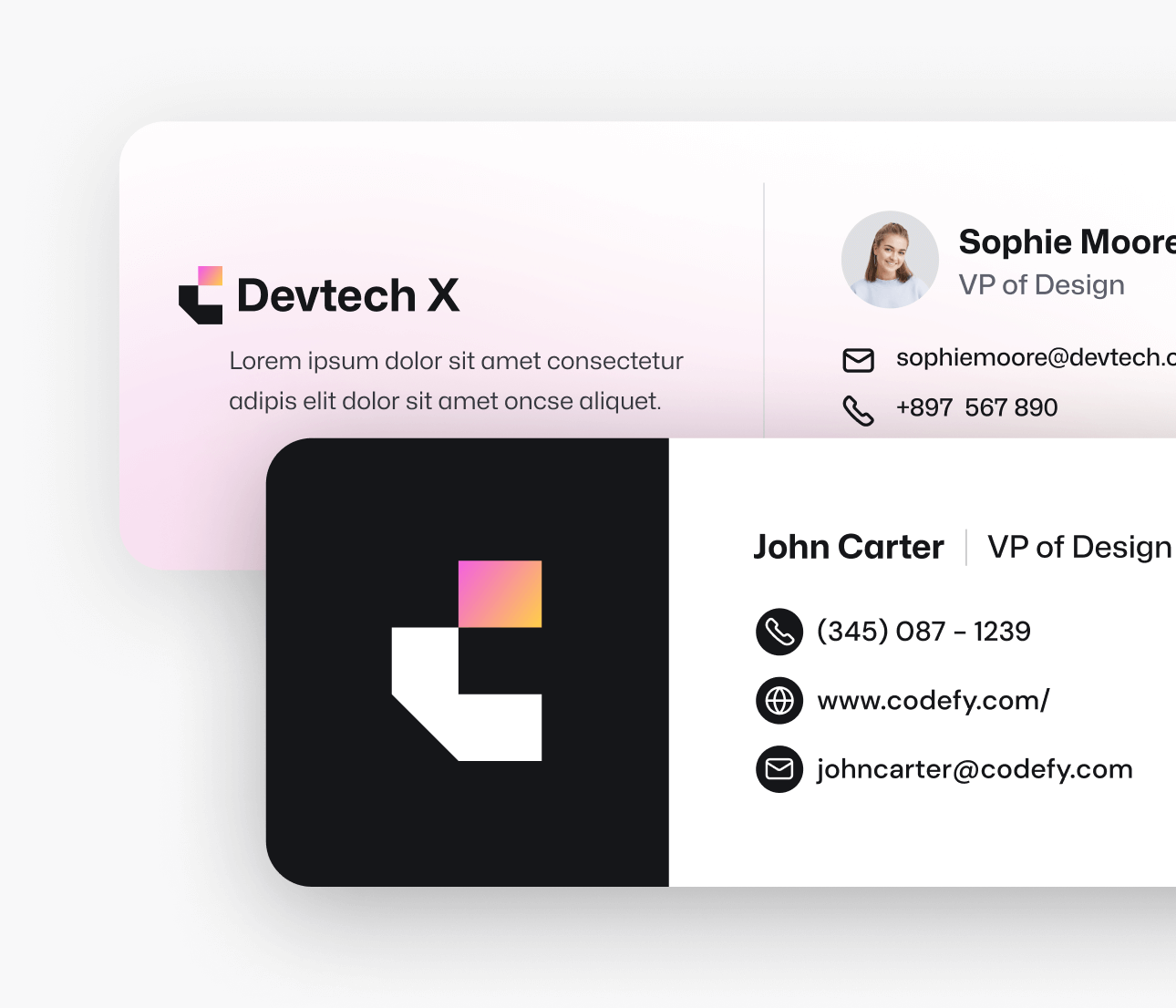 Devtech X - Email Signature - The Ultimate Tech Development Agency Webflow Template