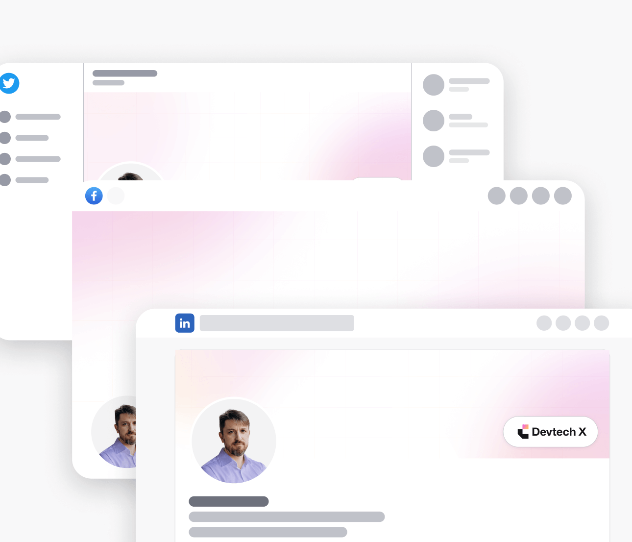 Devtech X - Social Media Assets - The Ultimate Tech Development Agency Webflow Template