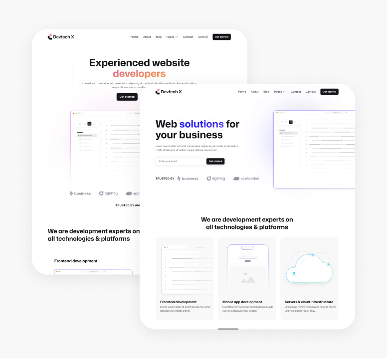 Devtech X - 20 + Pages - The Ultimate Tech Development Agency Webflow Template