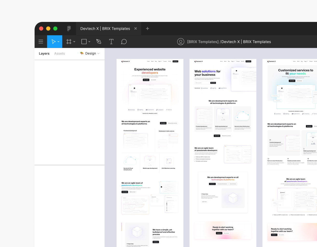 Devtech X - Figma File Included - The Ultimate Tech Development Agency Webflow Template