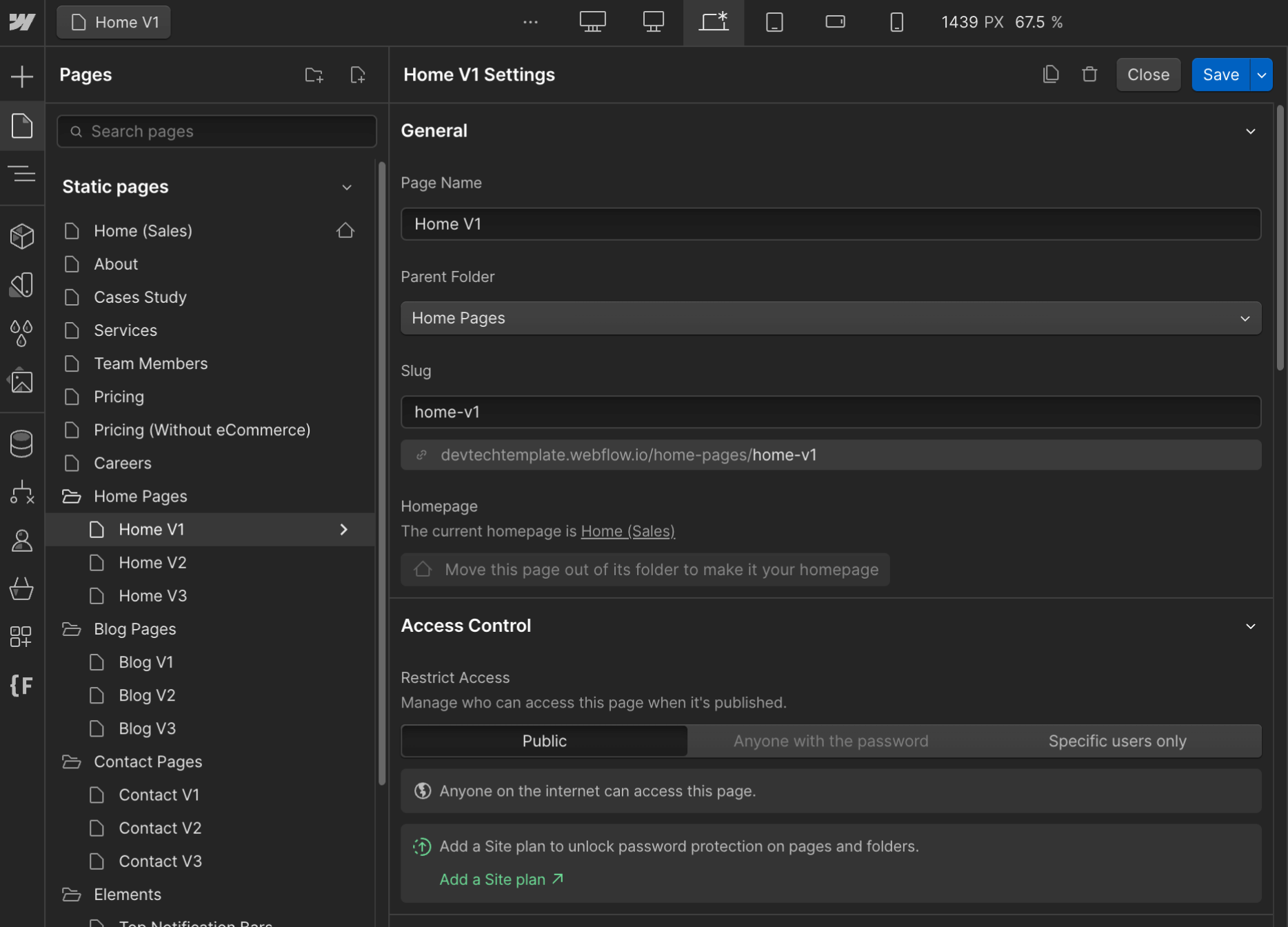 SEO - Devtech X Webflow Template