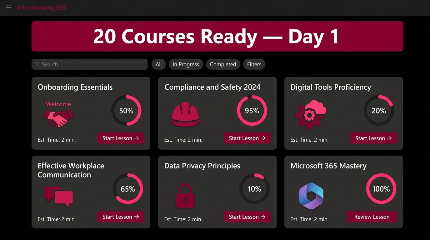 microlearning course catalog