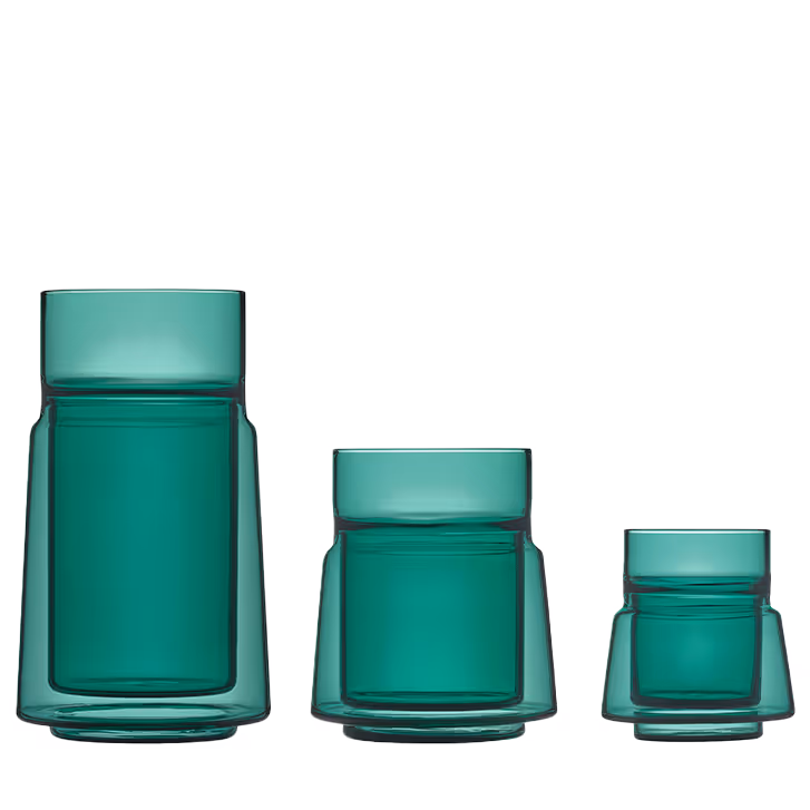Bouble Wall Glass in green