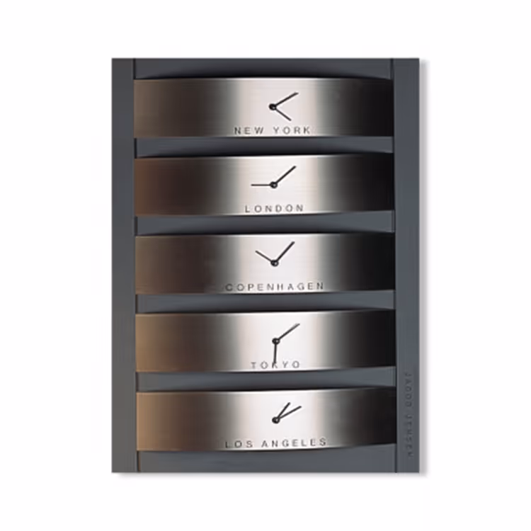 Discontinued design - Jacob Jensen Wall Clock World Timer