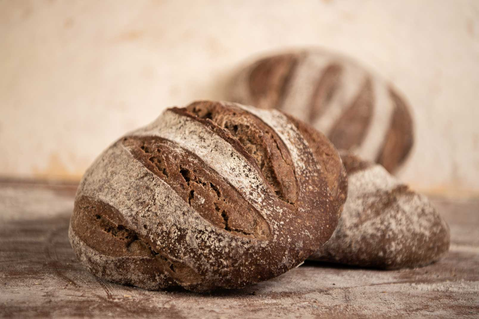 Ein Stapel mit Broten