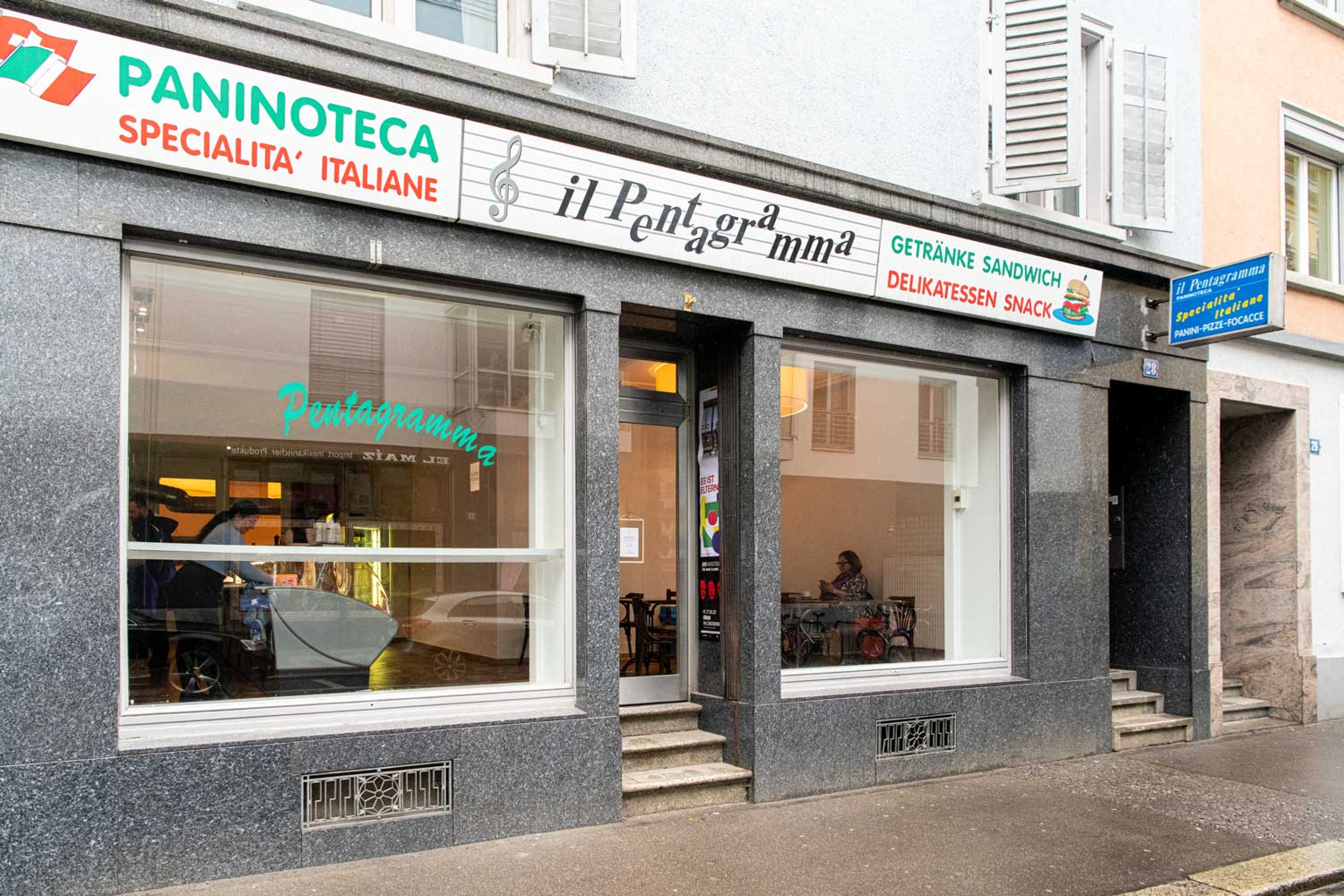 Die Aussenfassade einer Bäckerei