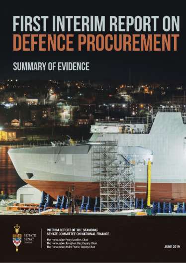  Senate Finance Committee: First Interim Report on Defence Procurement