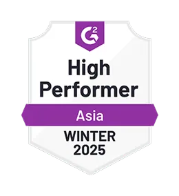 MyOperator's industry recognition badges and customer ratings