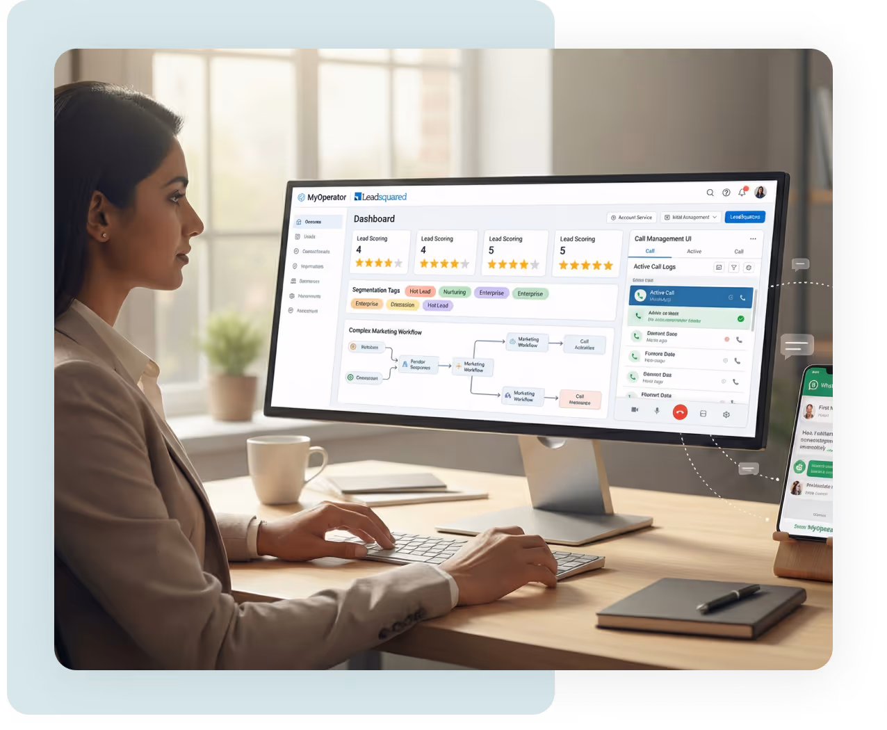The Shopify + MyOperator integration dashboard