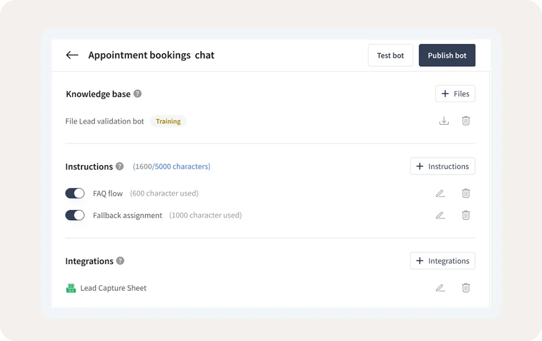 No-Code AI Chatbot Builder