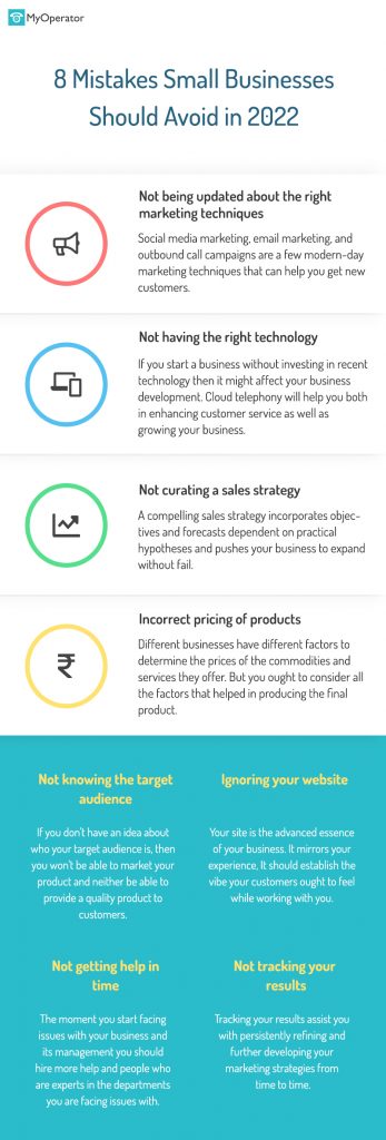  Small Business Mistakes To Avoid in 2022