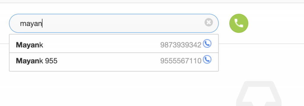 Web call Outgoing Call Procedure