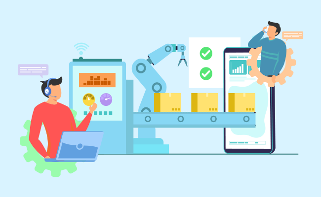 Digital tools aiding communication in the manufacturing industry.