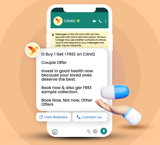 My Operator WhatsApp template for heath industry