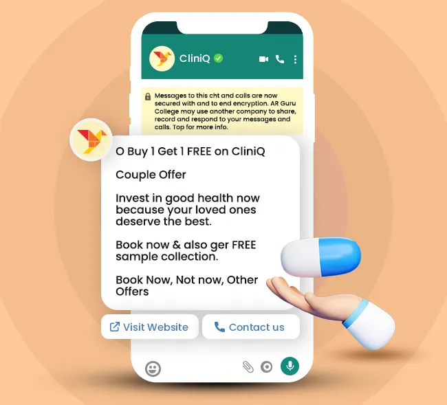 My Operator WhatsApp template for heath industry