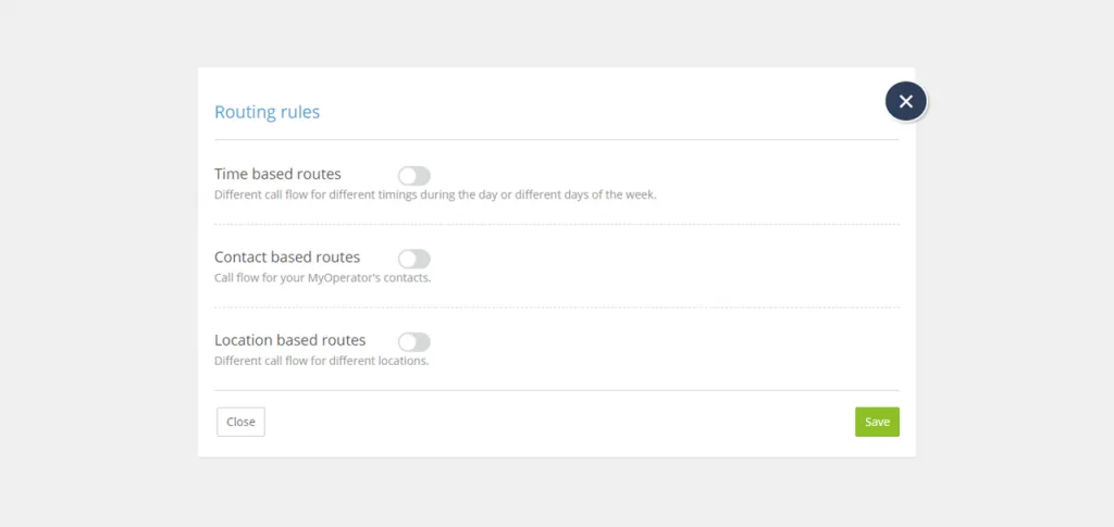 MyOperator call routing KPIs