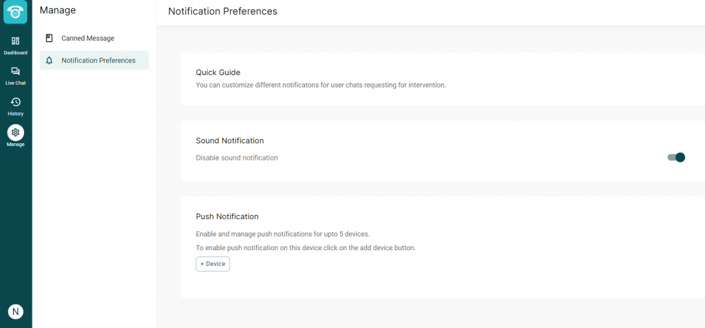 MyOperators Notification